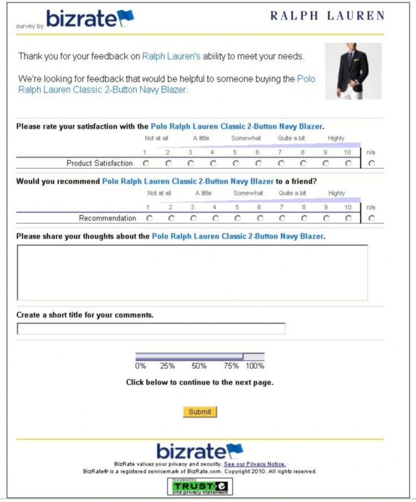 Product Review Screenshot