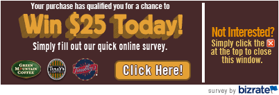 Green Mountain Coffee Custom Survey Invitation Green Mountain Coffee Custom Survey Invitation